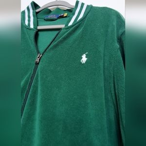 Polo Ralph Lauren, track jacket, bold green zip up! Size XL